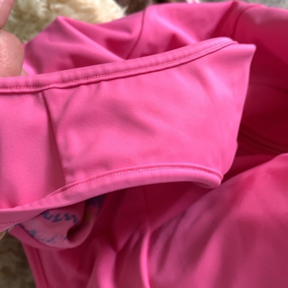 LOVESHACKFANCY X Beach Riot One Piece Cheryl Swimsuit Hint of Hibiscus L - Picture 6 of 12